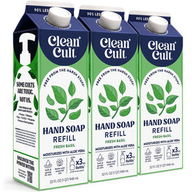 Cleancult Fresh Basil Liquid Hand Soap Refill 32 oz packaging front view