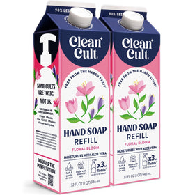 Cleancult Liquid Hand Soap Refill Floral Bloom 32 oz front view