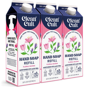 Cleancult Liquid Hand Soap Refill Floral Bloom 32 oz front view
