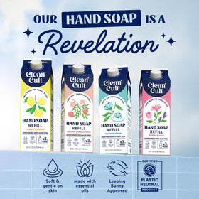 Cleancult Liquid Hand Soap Refill Fresh Basil with aloe vera