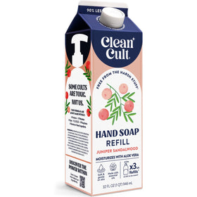 Cleancult Liquid Hand Soap Refill Juniper Sandalwood front view