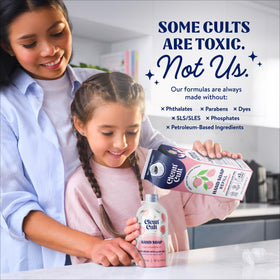 Cleancult Liquid Hand Soap Refill Pink Grapefruit with pump