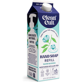 Cleancult Liquid Hand Soap Refill Water Blossom 32 oz front view