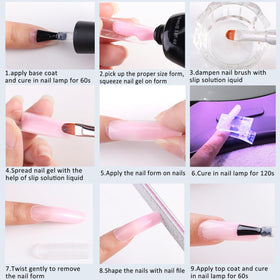 Clear clips for poly nail gel in Fcozpjk kit