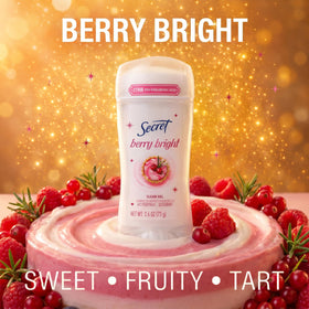 Clear gel application of Secret Antiperspirant Deodorant