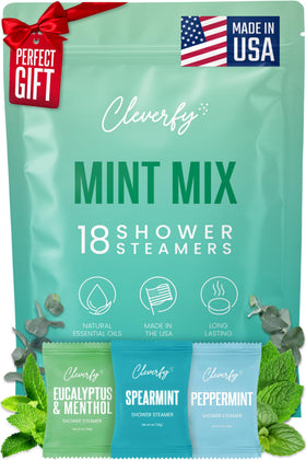 CLEVERFY Eucalyptus Shower Steamers package front view
