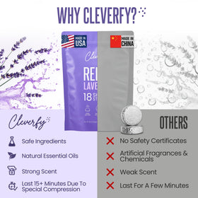 CLEVERFY Lavender Shower Steamers gift packaging