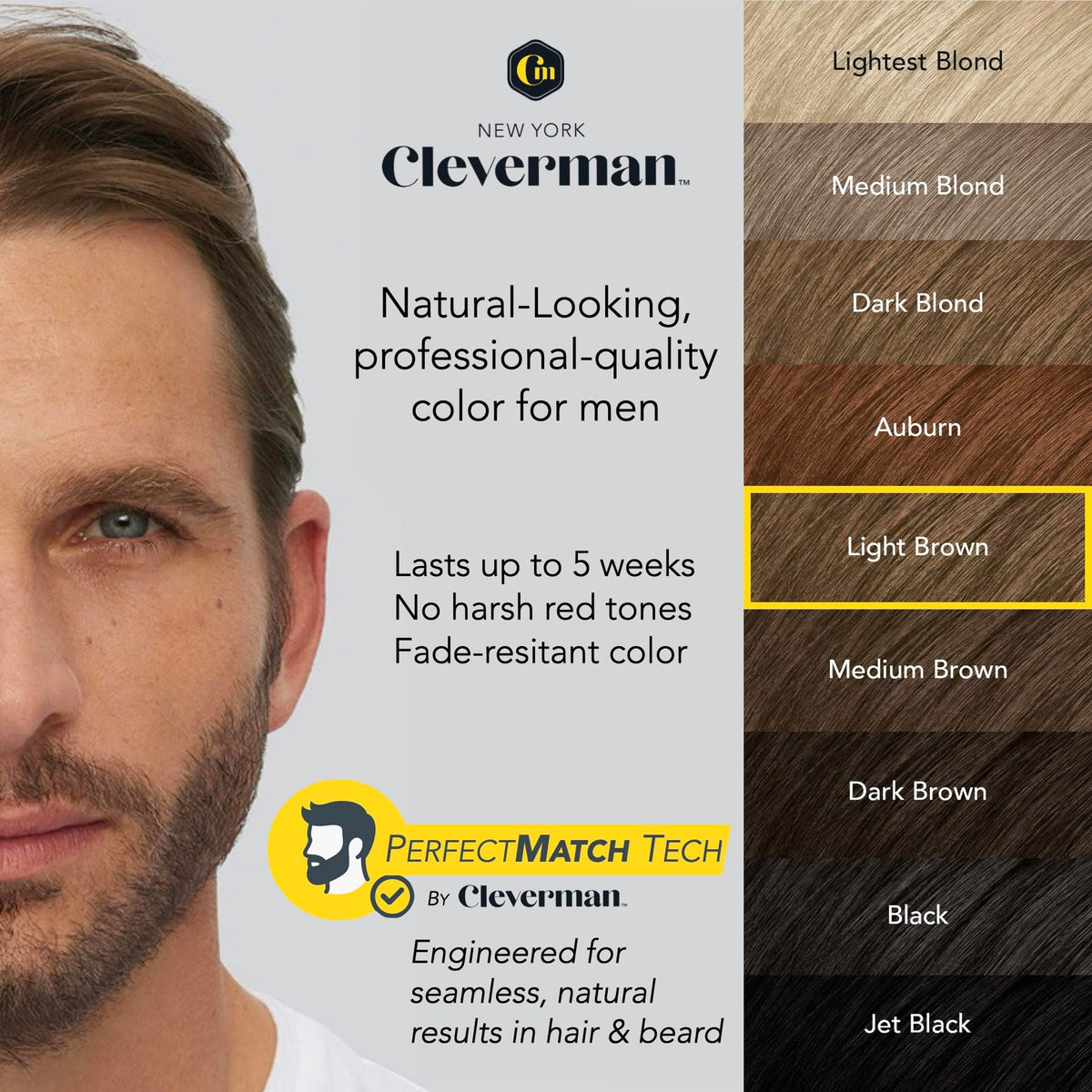 CLEVERMAN 2X Hair & Beard Dye close-up of cream texture