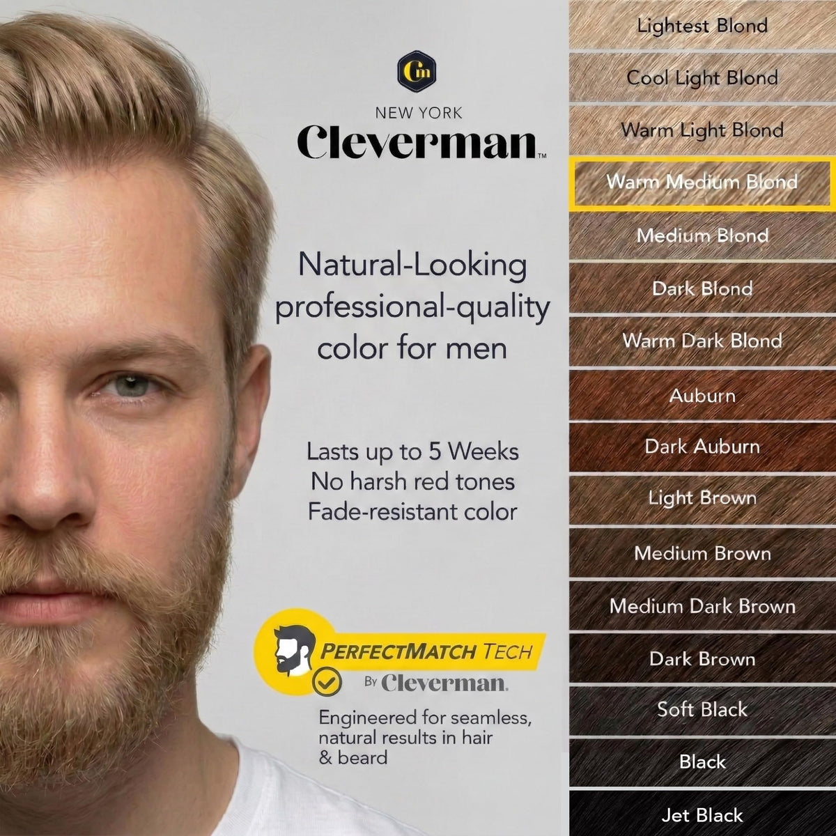 CLEVERMAN hair dye application process step 3