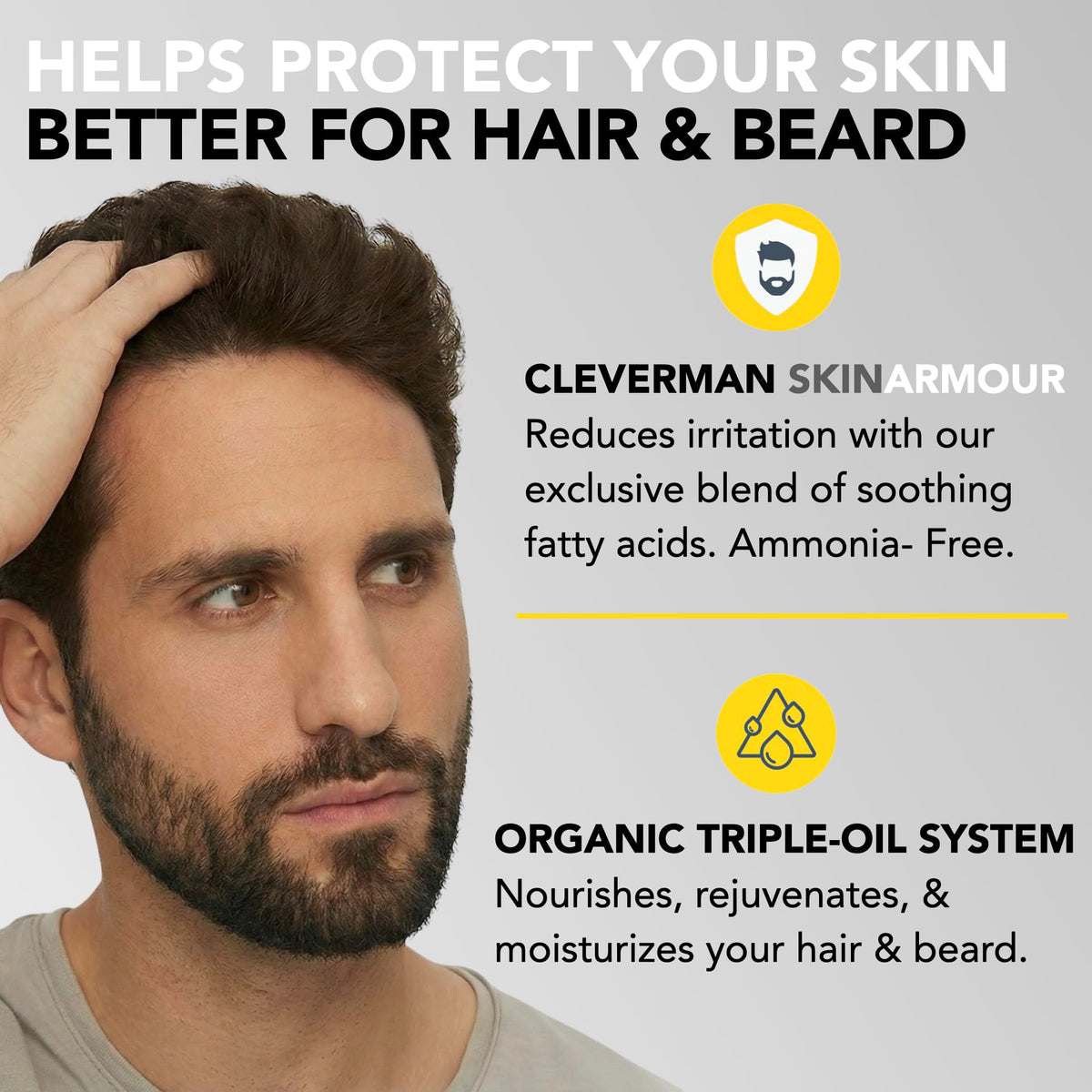 CLEVERMAN hair dye application process step-by-step