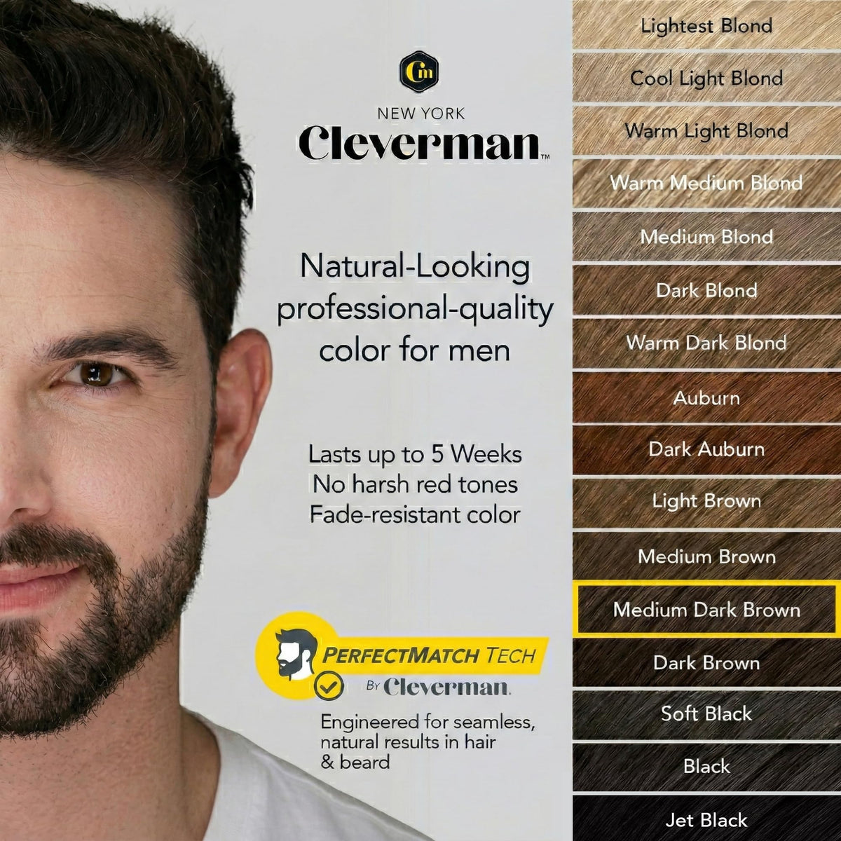 CLEVERMAN Hair Dye before and after results