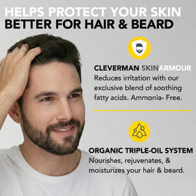 CLEVERMAN Hair Dye for beard and mustache use