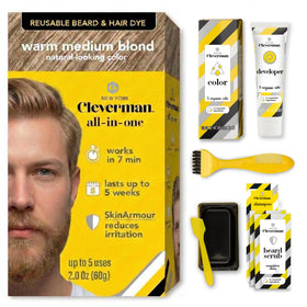 CLEVERMAN Reusable Hair & Beard Dye Warm Medium Blond 8.31 front view