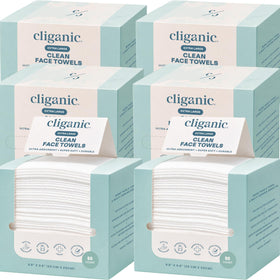 Cliganic Clean Face Towels XL multi-pack front view with 300 count