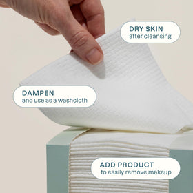 Cliganic Clean Face Towels XL soft texture close-up