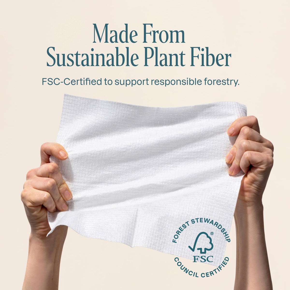 Cliganic Clean Face Towels XL stacked for easy access