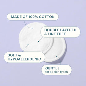 Cliganic Cotton Rounds showing individual cotton pads