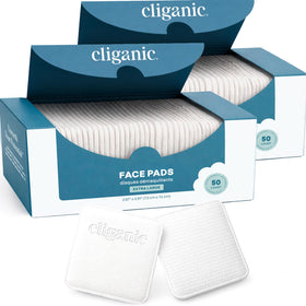 Cliganic Extra Large Face Pads 100 Count front view