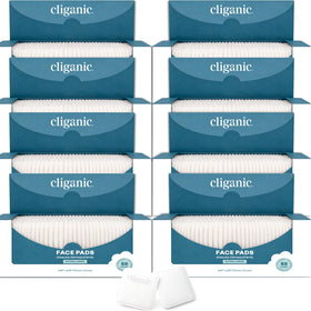 Cliganic Extra Large Face Pads stacked in a neat pile