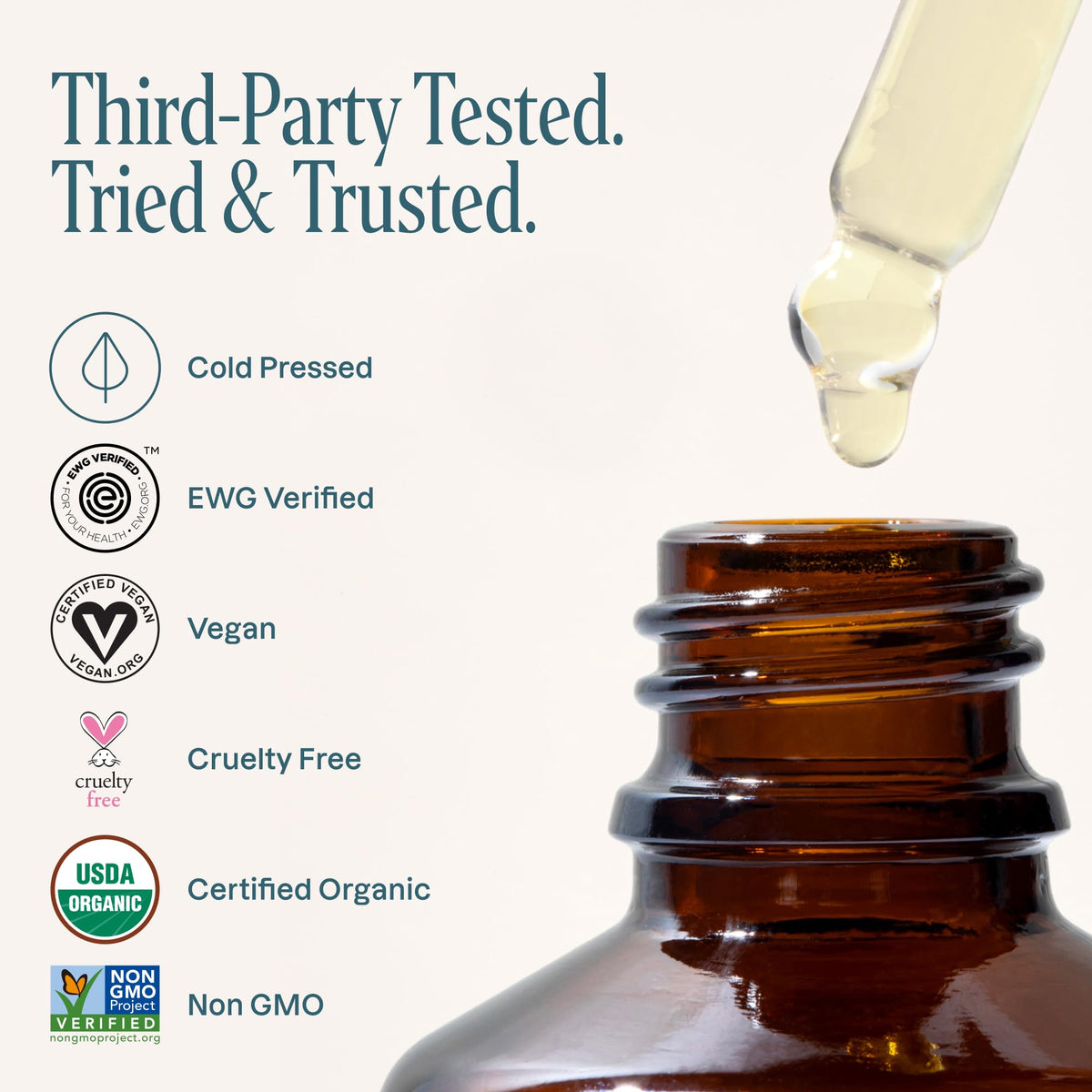 Cliganic Organic Argan Oil texture close-up