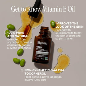 Cliganic Pure Vitamin E Oil 120,000 IU close-up of dropper