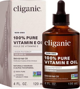 Cliganic Pure Vitamin E Oil 120,000 IU front view