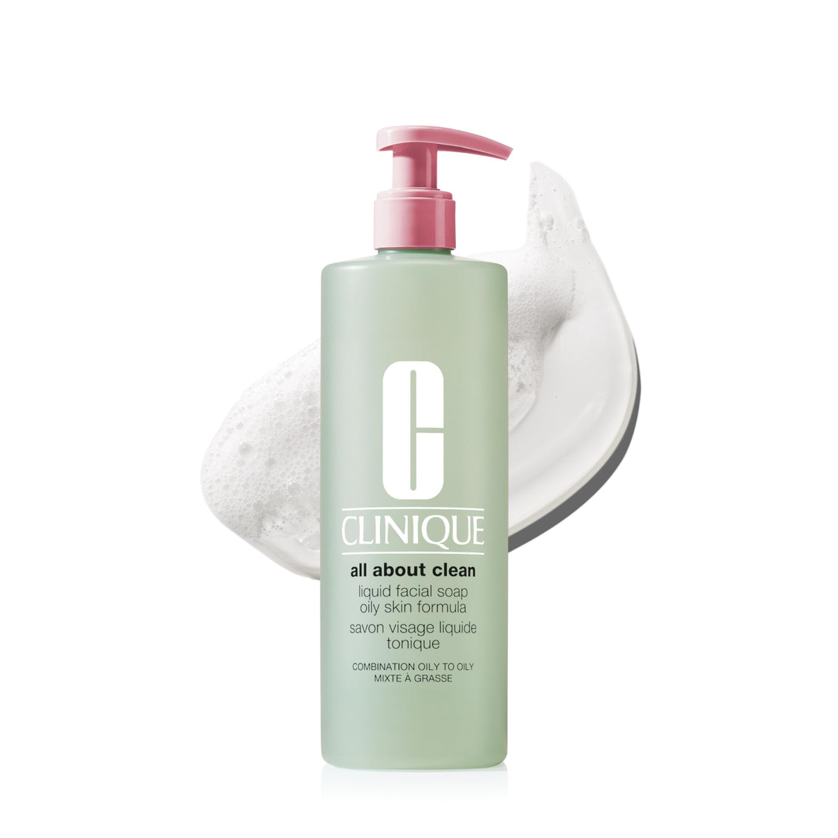 Clinique All About Clean Liquid Facial Soap 13.5 Fl Oz front view