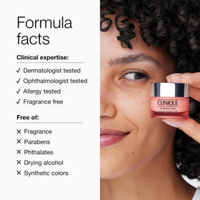 Clinique All About Eyes Lightweight Eye Cream on a model's face