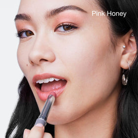 Clinique Almost Lipstick Pink Honey swatch on skin