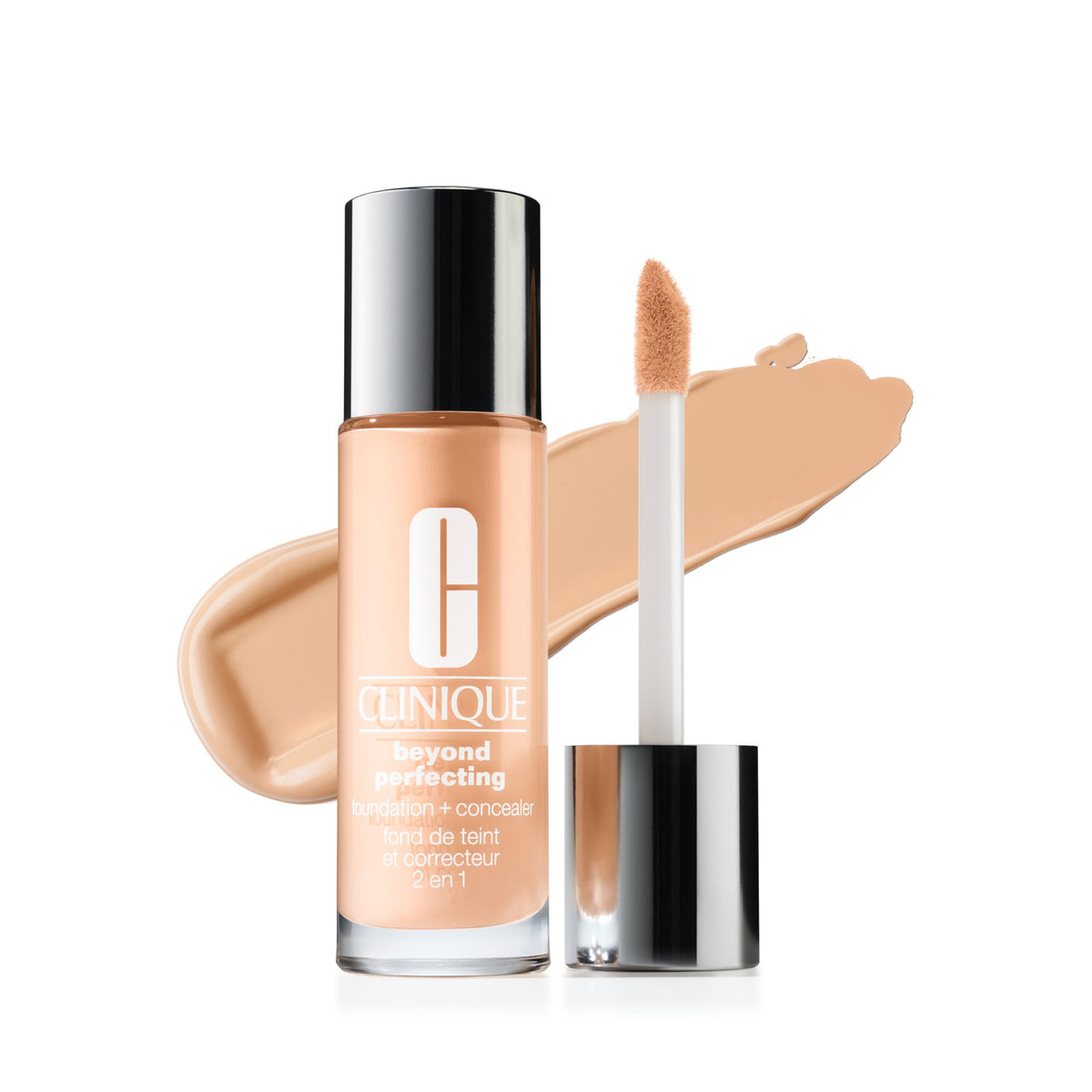 Clinique Beyond Perfecting Foundation + Concealer front view, Cream Whip