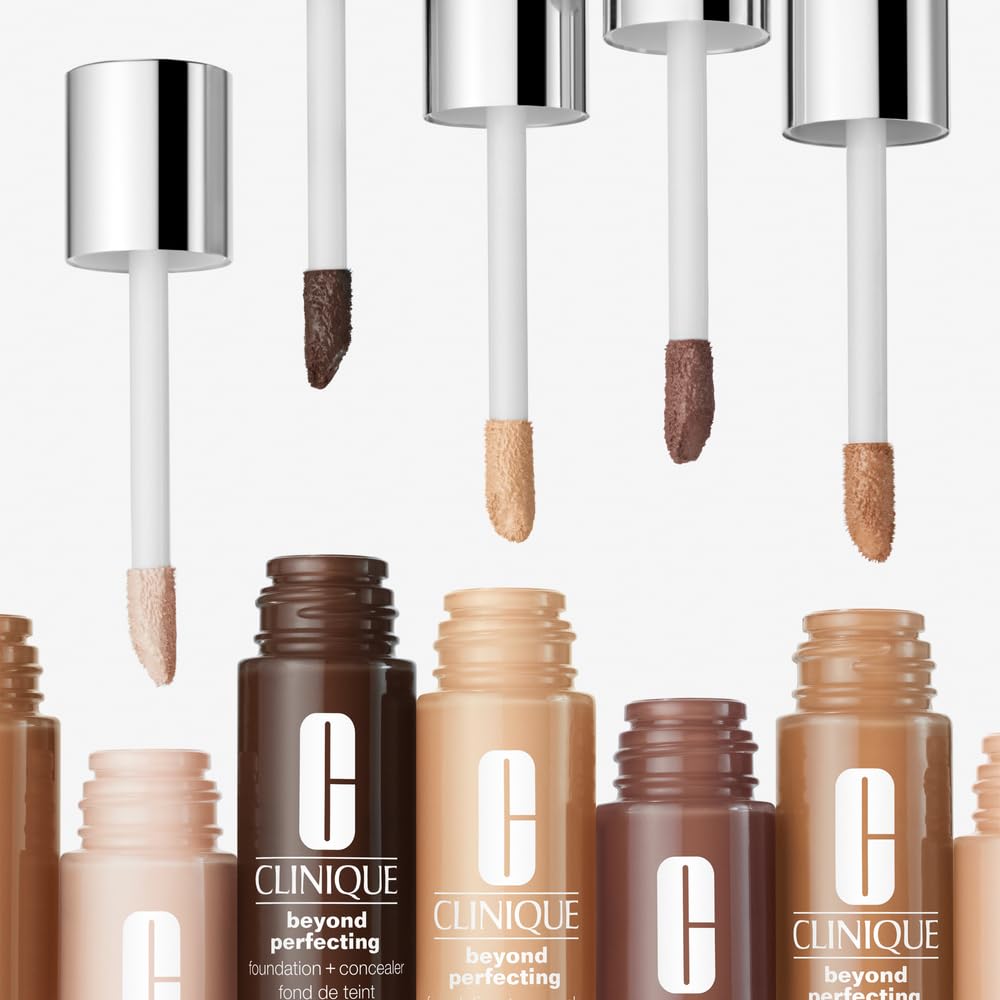 Clinique Beyond Perfecting Foundation + Concealer product texture close-up