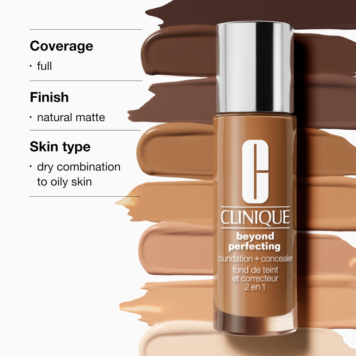 Clinique Beyond Perfecting Foundation + Concealer texture close-up