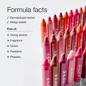 Clinique Chubby Stick Tinted Lip Colour Balm Mega Melon in a beauty setup