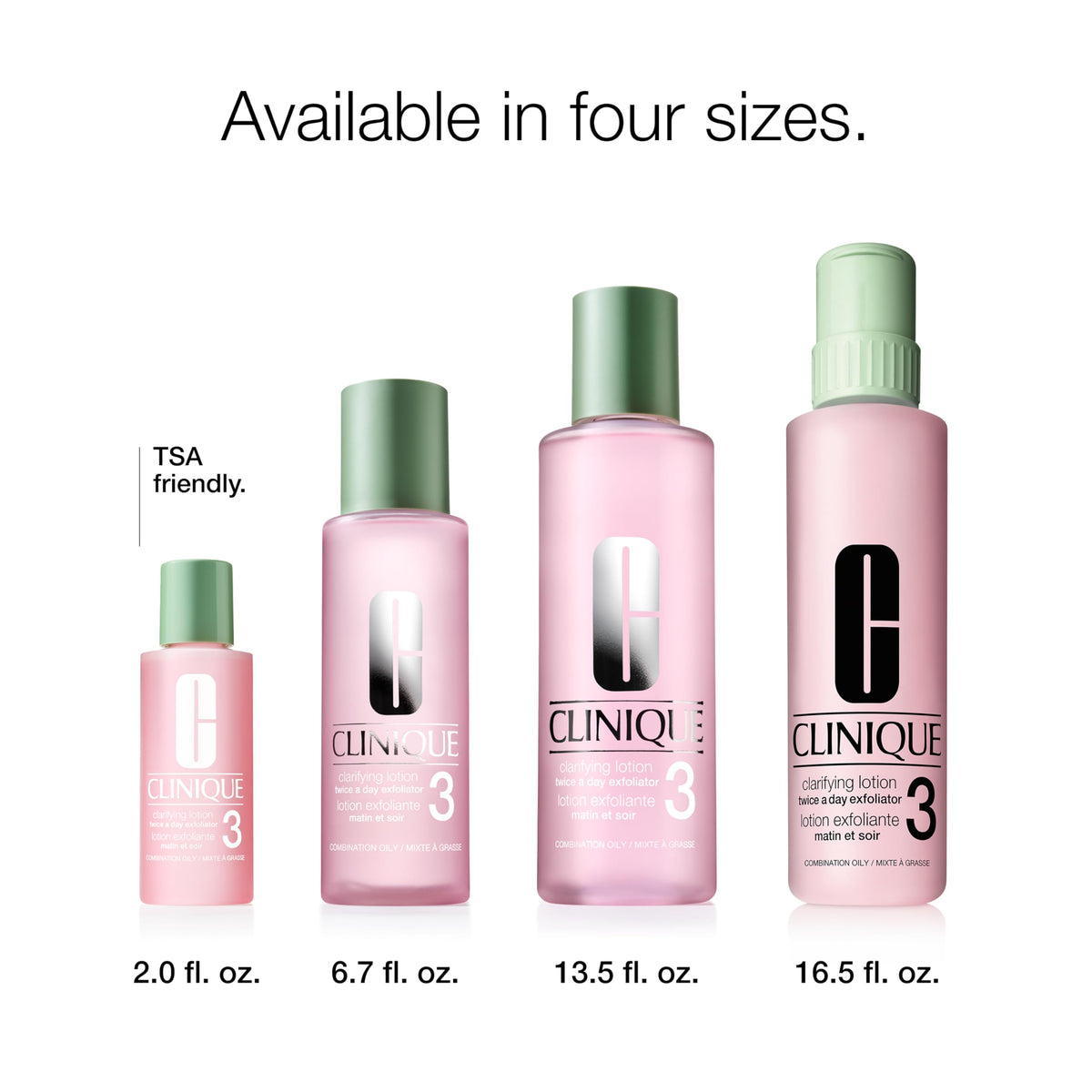 Clinique Clarifying Lotion 3 Mini 2 Fl Oz packaging