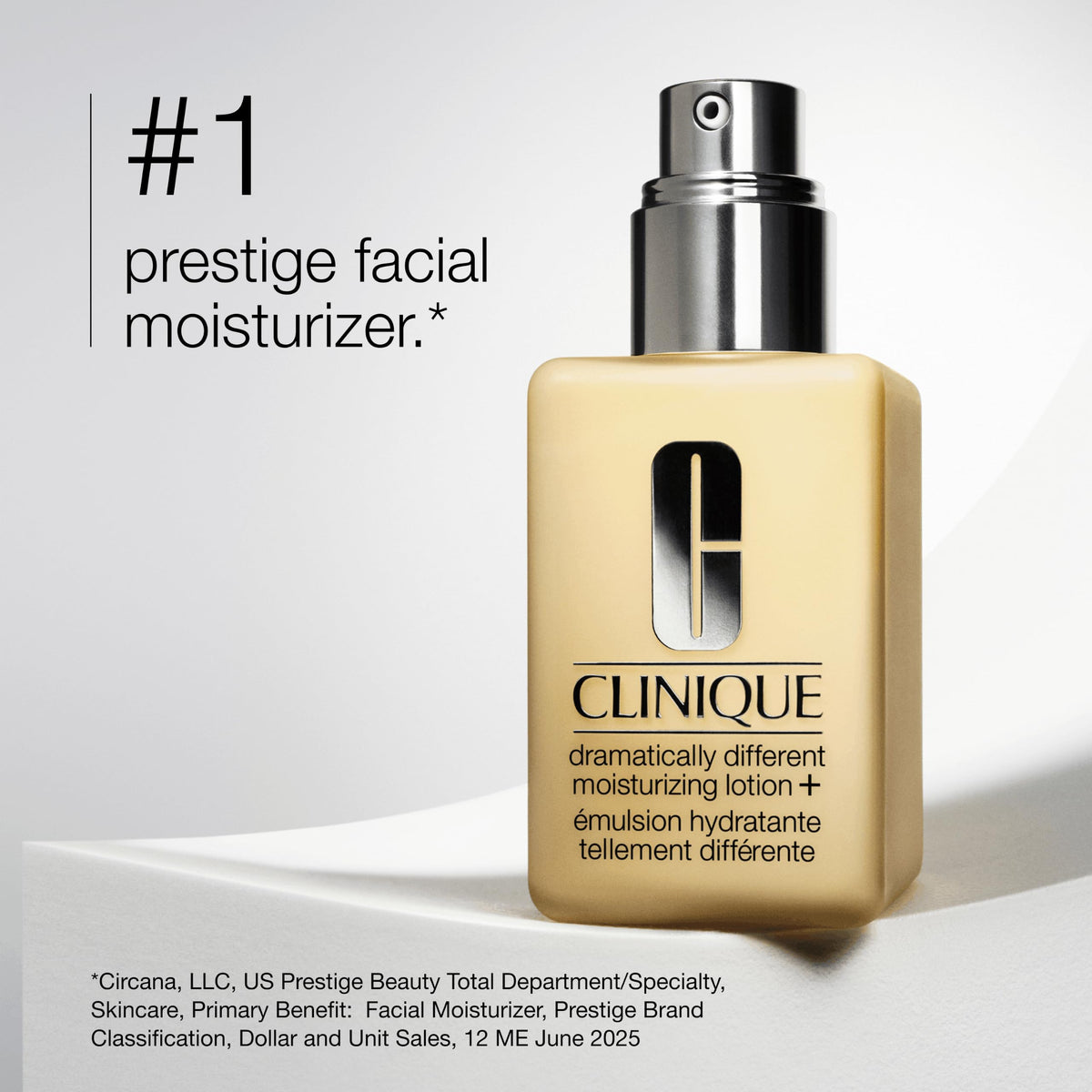 Clinique Dramatically Different Moisturizing Lotion+ bottle close-up