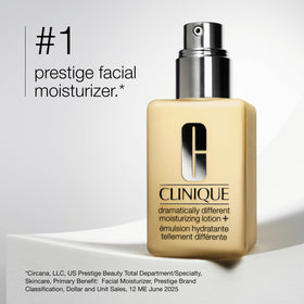 Clinique Dramatically Different Moisturizing Lotion+ bottle close-up
