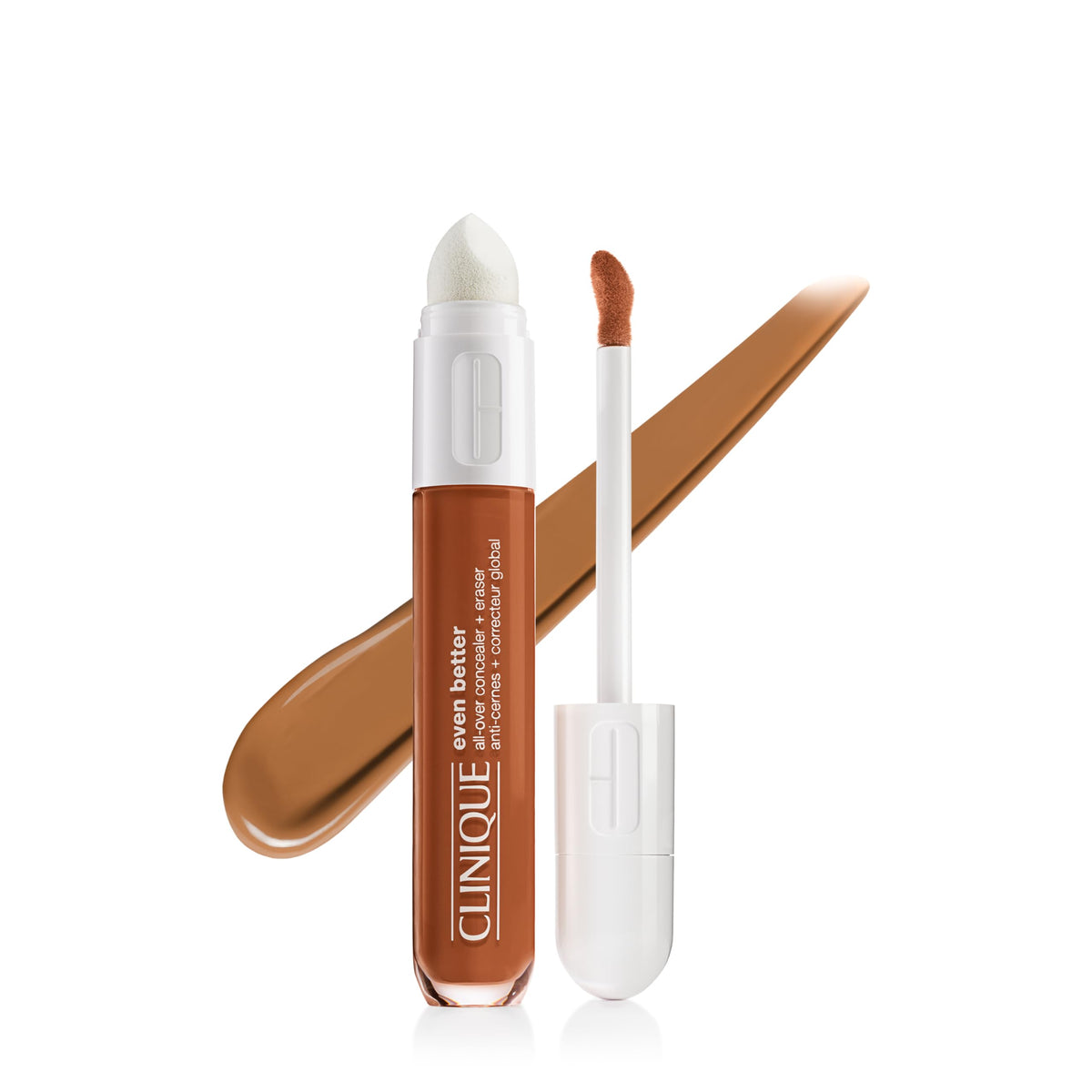 Clinique Even Better All-Over Concealer + Eraser front view, Spice shade