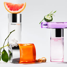 CLINIQUE Happy Eau de Parfum floral background