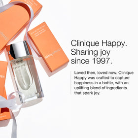 Clinique Happy Eau de Parfum Mini bottle close-up