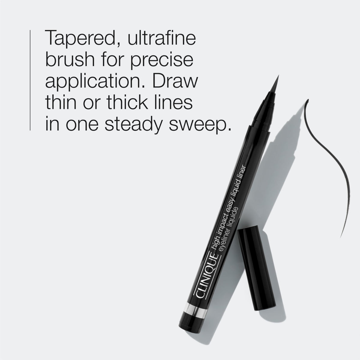 Clinique High Impact Easy Liquid Eyeliner Espresso brush tip close-up