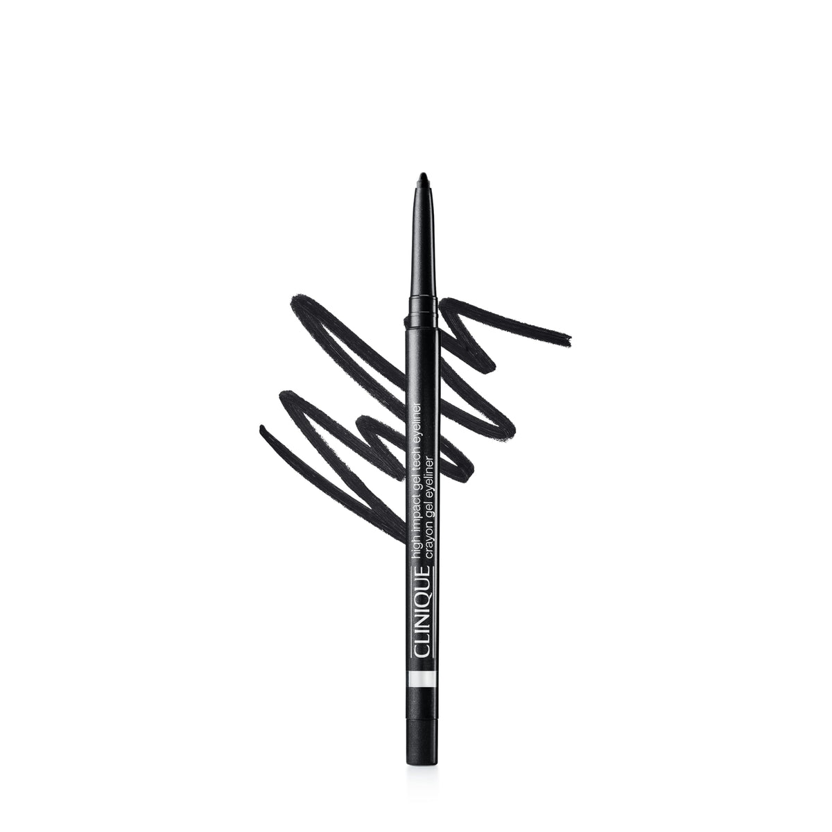 Clinique High Impact Gel Tech Eyeliner front view in intense black