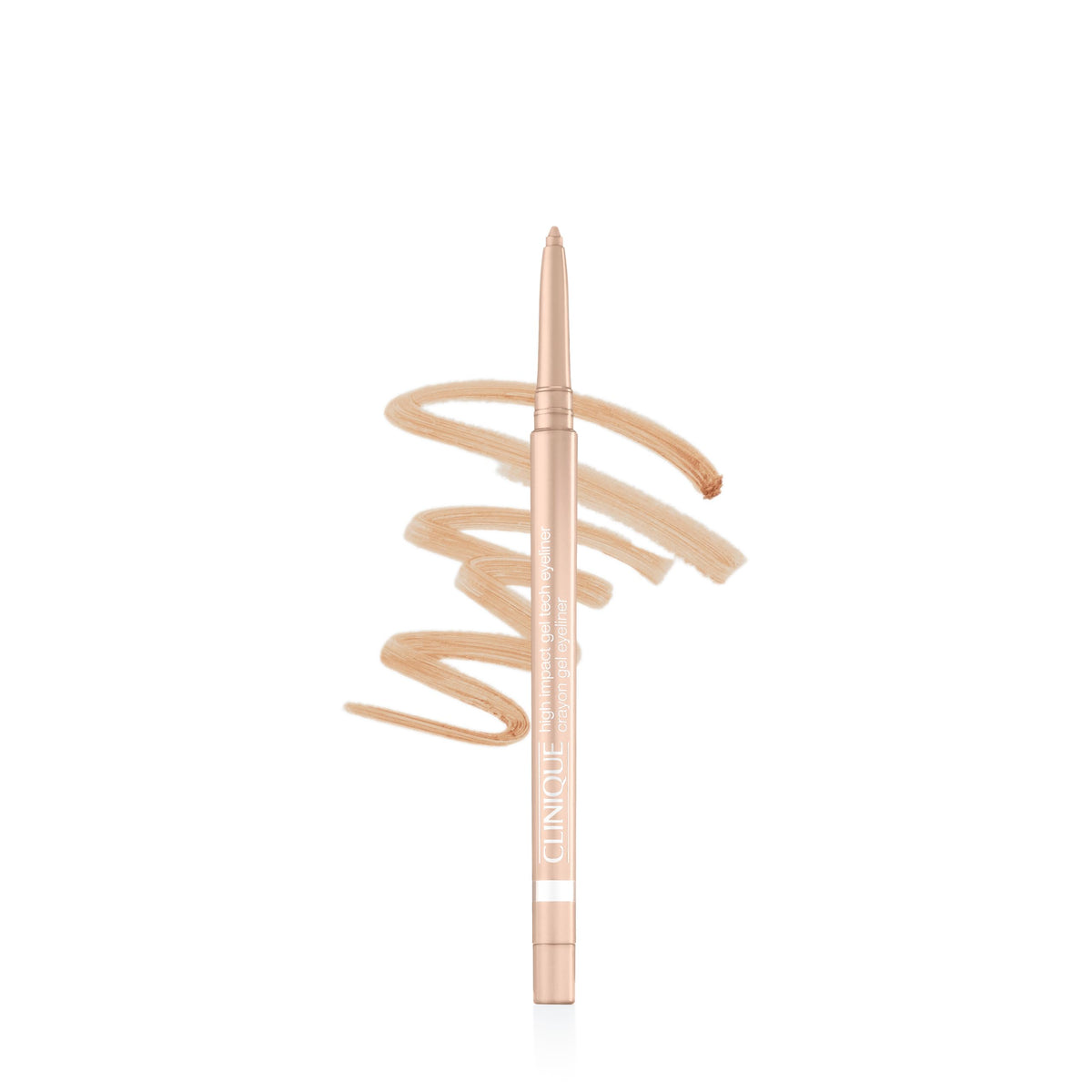 Clinique High Impact Gel Tech Eyeliner Pencil Beaming Beige front view