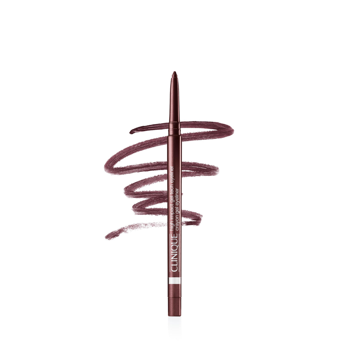 Clinique High Impact Gel Tech Eyeliner Pencil in Black Honey front view