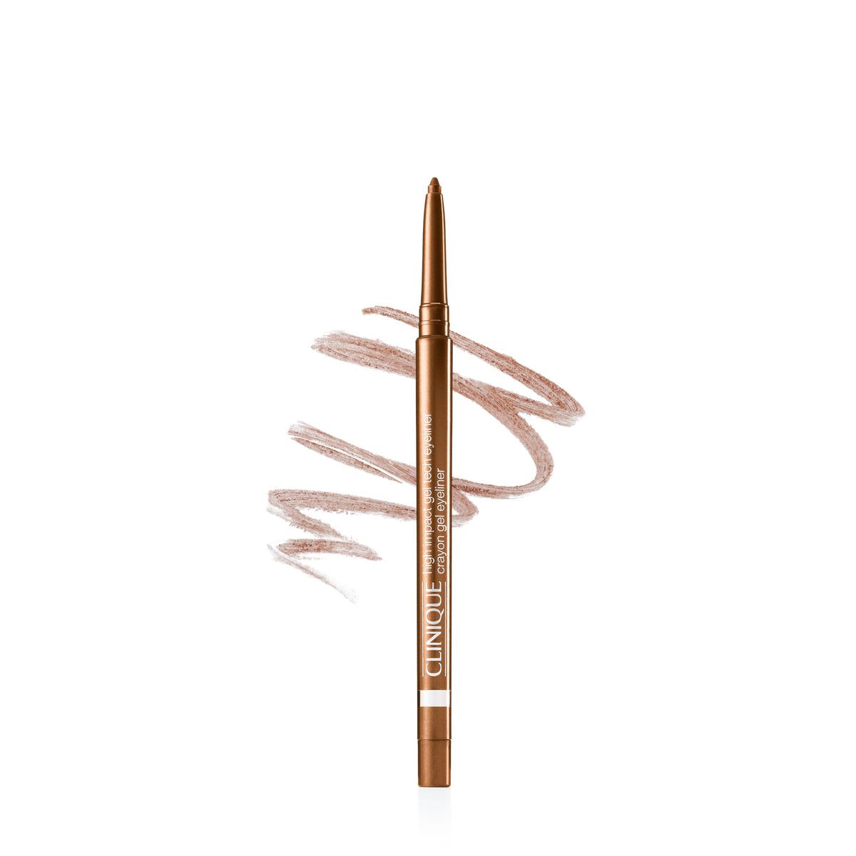 Clinique High Impact Gel Tech Eyeliner Pencil in Bronze Glow front view