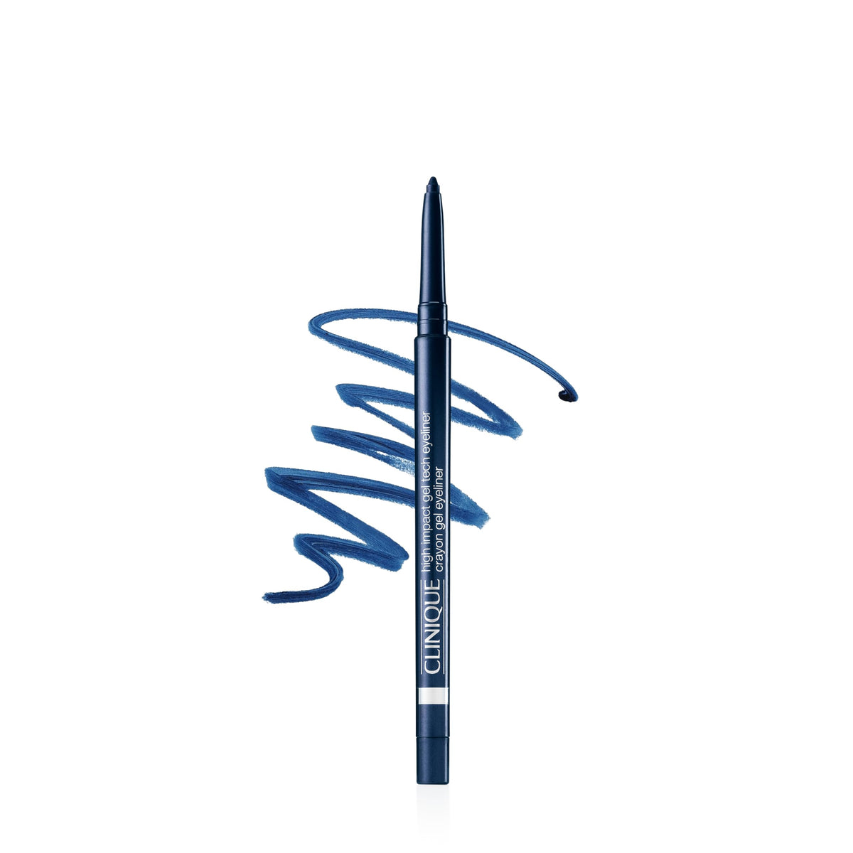Clinique High Impact Gel Tech Eyeliner Pencil in Deep Denim front view
