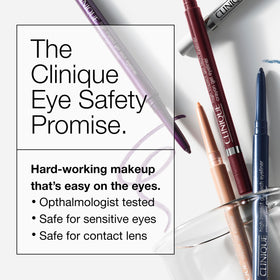 Clinique High Impact Gel Tech Eyeliner showing waterproof feature
