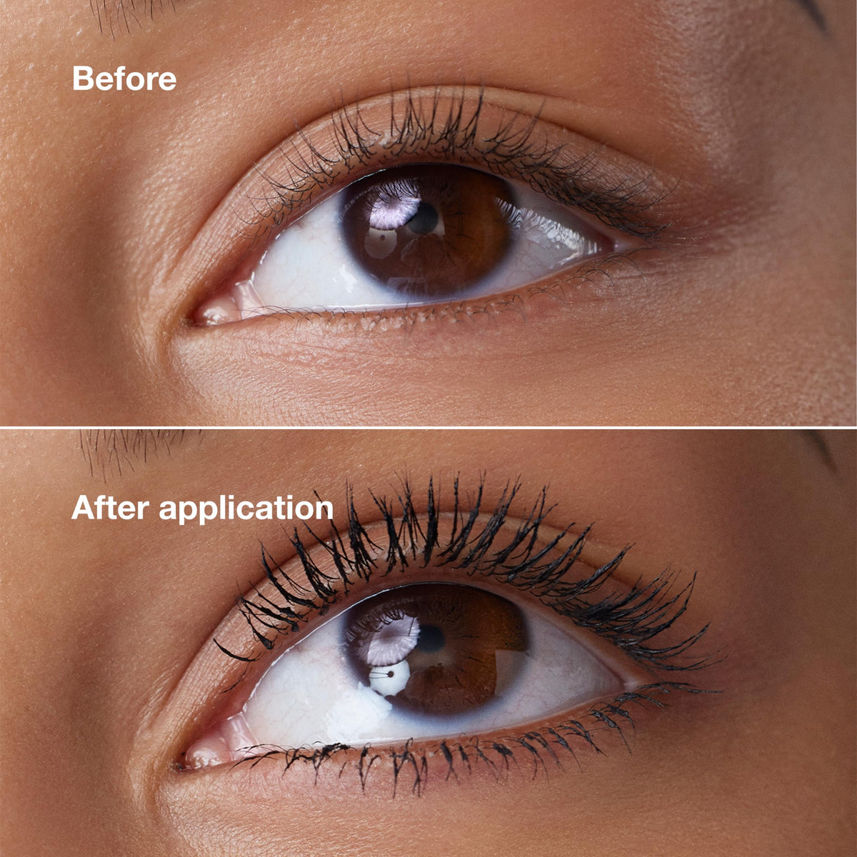 Clinique High Impact High-Fi Mascara brush close-up showing wavy bristles