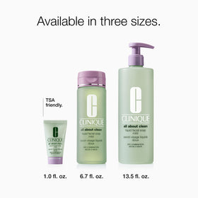 Clinique Liquid Facial Soap Mild texture close-up
