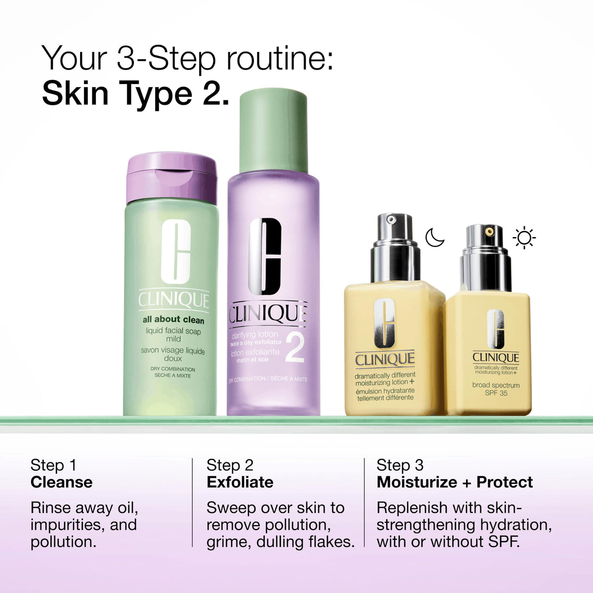 Clinique Liquid Facial Soap Mild texture on hand