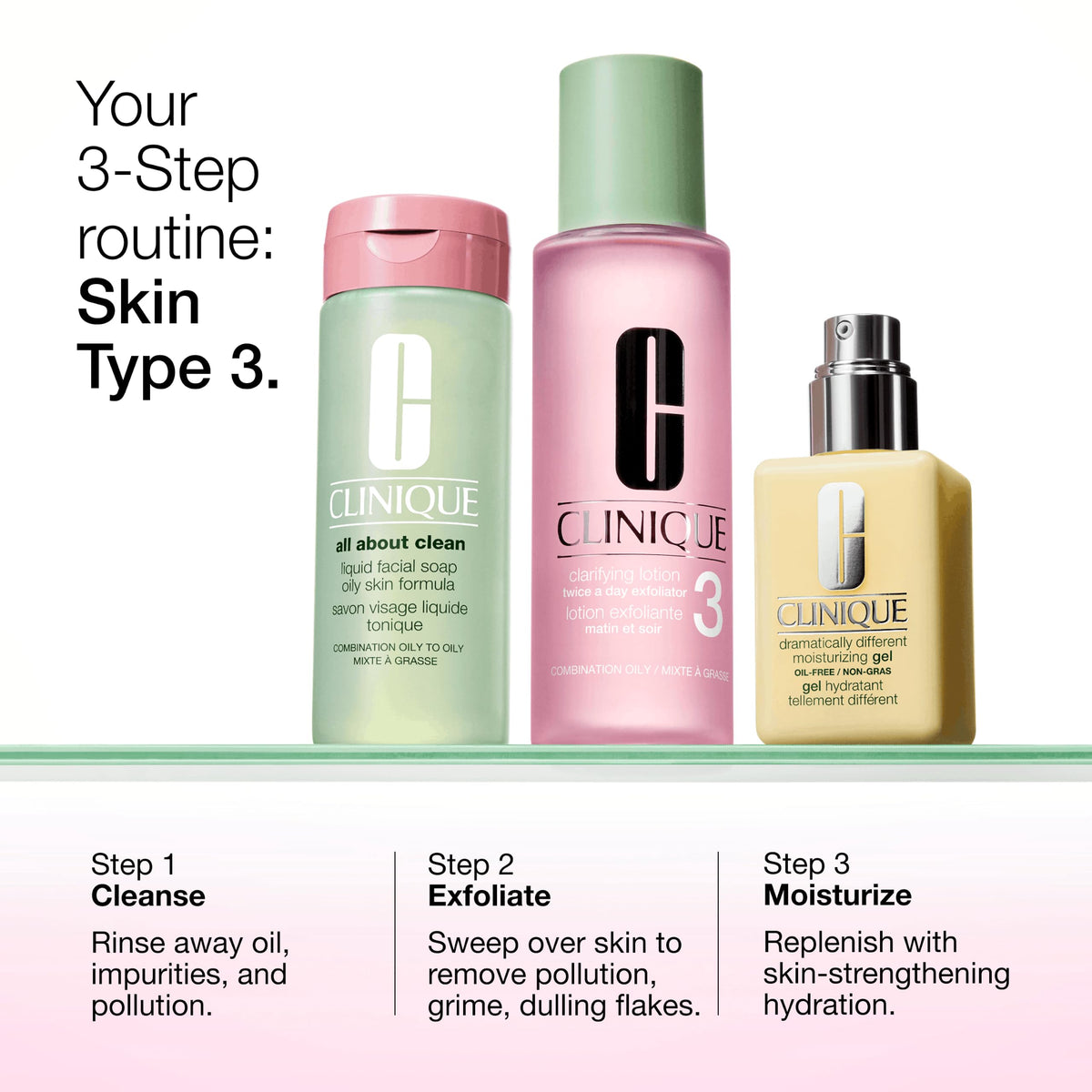 Clinique Liquid Facial Soap with lather on a hand